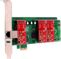 FXS FXO Card with 3 FXO + 1 FXS Ports, PCI-E Connector, Low Profile D9875