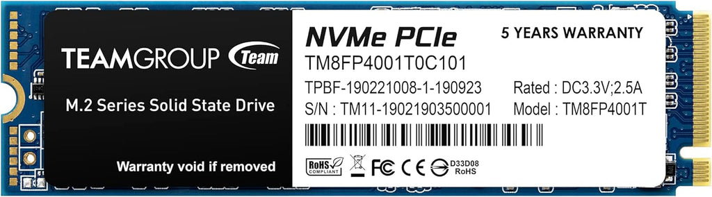 2TB NVMe PCIe Gen3x4 M.2 2280 Internal Solid State Drive SSD K8078