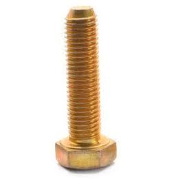 Coarse Thread Grade 8 Hex Cap Screw, Alloy Steel Yellow Zinc Plated, Pk 23 L9282