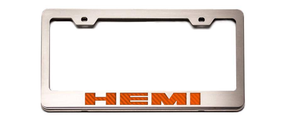 Brushed Black License Plate Frame B782678