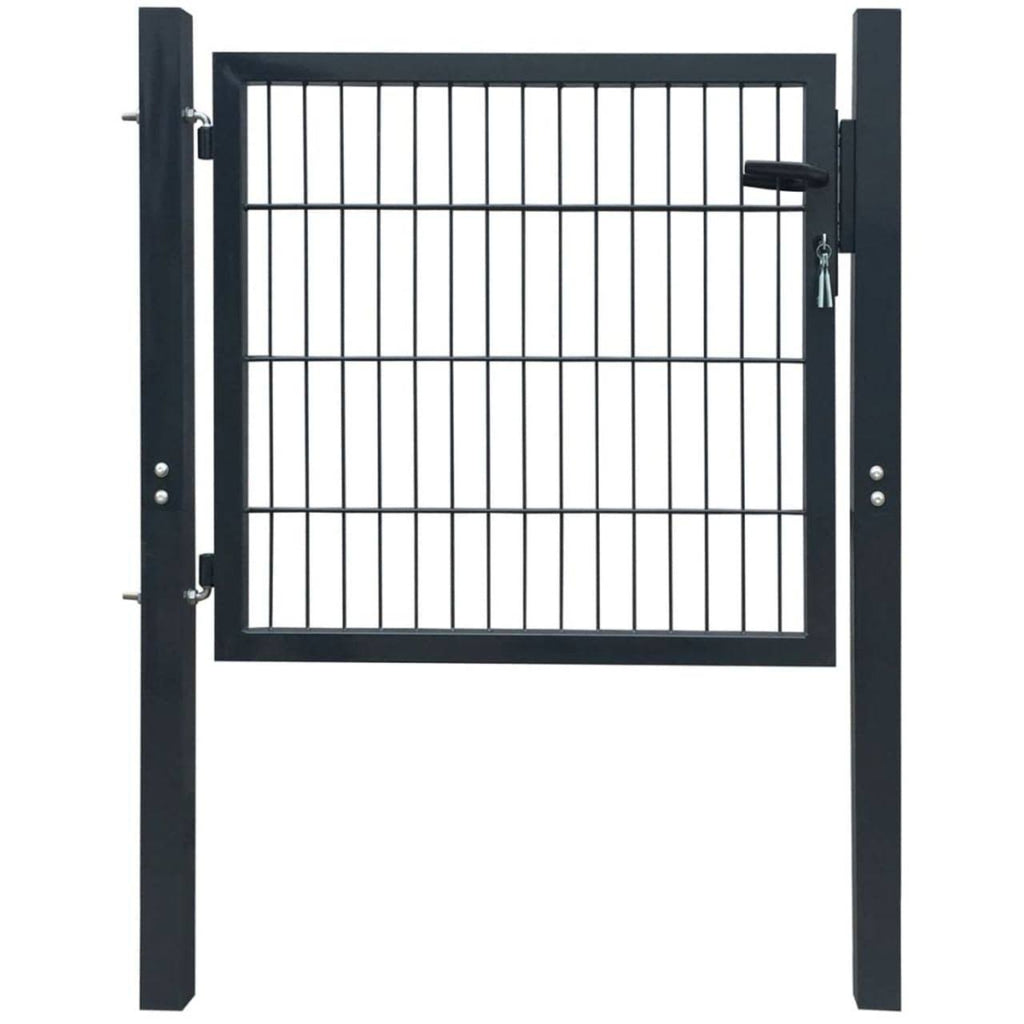 Steel Fence Gate Anthracite S83761