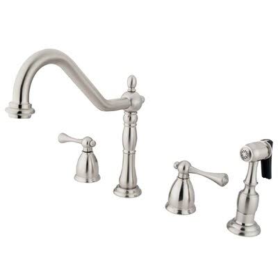 Double Handle Kitchen Faucet with Side Spray S811870