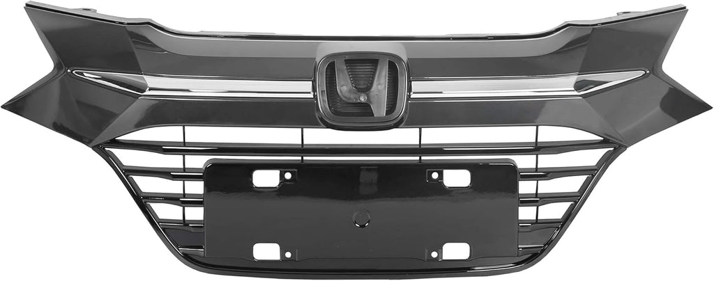 Chrome Glossy Black Front Upper Bumper Grille Assembly I36067