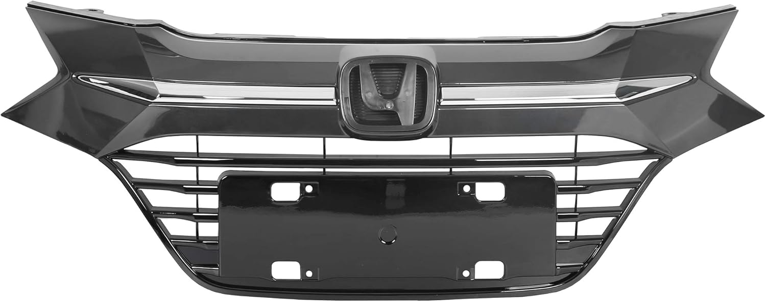Chrome Glossy Black Front Upper Bumper Grille Assembly I36067