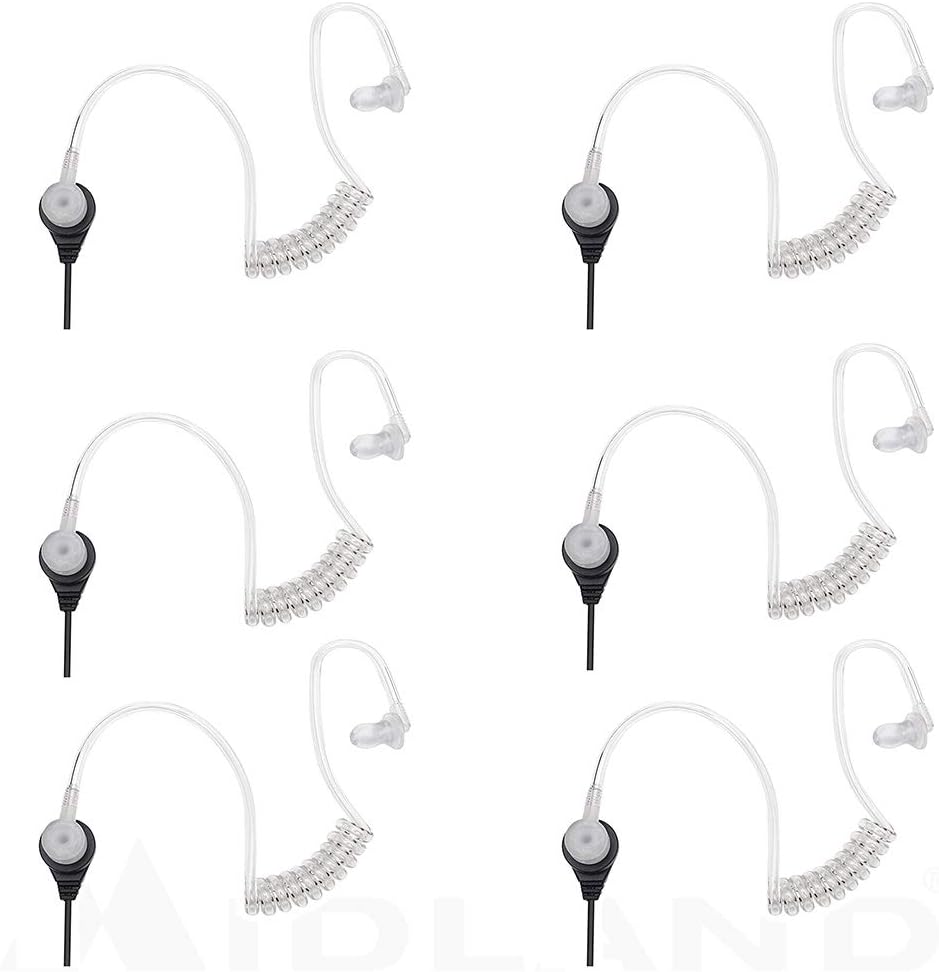 Transparent Security Headsets with PTT/VOX (4-Pack) L338
