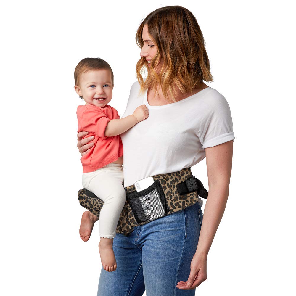 Black Ergonomic Hip Seat Baby Carrier Q39607