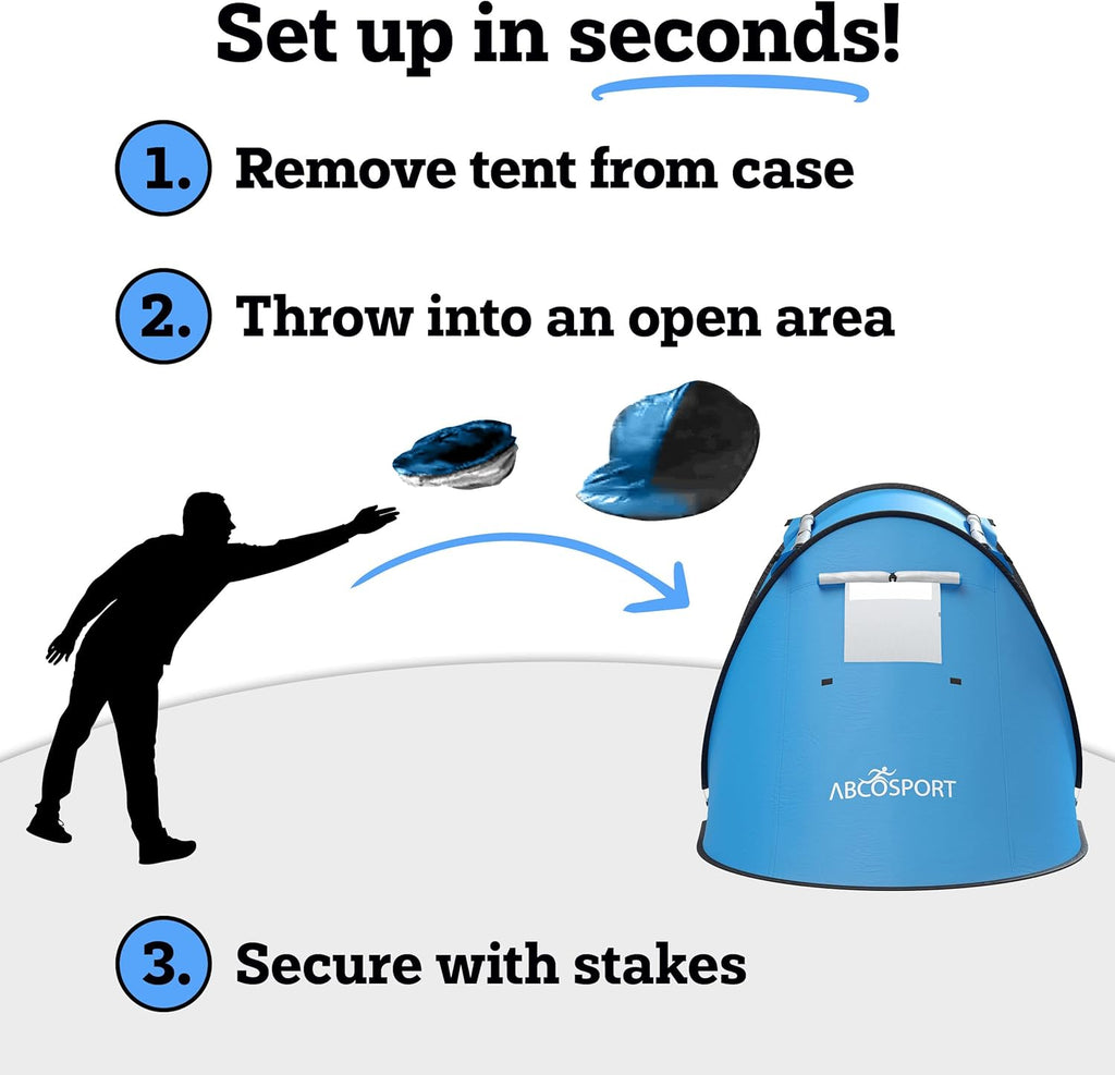 Pop-up Beach Camping Tent with Carrying Bag X68951